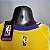 Regata Basquete NBA Lakers o'neal 34 Amarela Edição Jogador Silk - Imagem 4