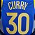 Regata Basquete NBA Golden State Warriors Curry 30 Azul Edição Jogador Silk - Imagem 4
