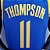 Regata Basquete NBA Golden State Warriors Thompson 11 Azul Edição Jogador Silk - Imagem 6
