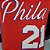 Regata Basquete NBA Philadelphia 76ers Embiid 21 Vermelha Edição Jogador Silk - Imagem 5