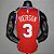 Regata Basquete NBA Philadelphia 76ers Iverson 3 Vermelha Edição Jogador Silk - Imagem 2
