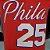 Regata Basquete NBA Philadelphia 76ers Simmons 25 Vermelha Edição Jogador silk - Imagem 3