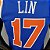 Regata Basquete NBA  New York Knicks Lin 17 Azul Edição Jogador Silk - Imagem 3