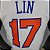 Regata Basquete NBA New York Knicks Lin 17 Branca Edição Jogador Silk - Imagem 3