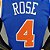 Regata Basquete NBA  New York Knicks Rose 4 Azul Edição Jogador Silk - Imagem 4