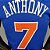 Regata Basquete NBA New York Knicks Anthony 7 azul Edição Jogador Silk - Imagem 8