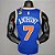 Regata Basquete NBA New York Knicks Anthony 7 azul Edição Jogador Silk - Imagem 2