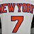 Regata Basquete NBA  New York Knicks Anthony 7 Branca Edição Jogador Silk - Imagem 8