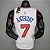Regata Basquete NBA  New York Knicks Anthony 7 Branca Edição Jogador Silk - Imagem 2