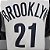 Regata Basquete NBA Brooklyn Nets Aldridge 21 Branca Edição Jogador Silk - Imagem 5
