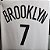 Regata Basquete NBA  Brooklyn Nets Durant 7 Branca Edição Jogador Silk - Imagem 5