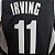 Regata Basquete NBA Brooklyn Nets Irving 11 Preta Edição Jogador Silk - Imagem 8