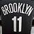 Regata Basquete NBA Brooklyn Nets Irving 11 Preta Edição Jogador Silk - Imagem 4