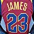 Regata Basquete NBA Cleveland Cavaliers James 23 Vermelha Edição Jogador Silk - Imagem 8