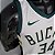 Regata Basquete NBA Milwaukee Bucks antetokounmpo 34 Branca Edição Jogador Silk - Imagem 3