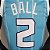 Regata Basquete NBA Charlotte Hornets Ball 2 Ciano Edição Jogador Silk - Imagem 7