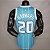 Regata Basquete NBA Charlotte Hornets Hayward 20 Ciano Edição Jogador Silk - Imagem 2