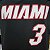 Regata Basquete NBA Miami Heat Wade 3 Preta Edição Jogador Silk - Imagem 7