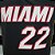 Regata Basquete NBA Miami Heat Butler 22 Preta Edição Jogador Silk - Imagem 3