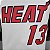Regata Basquete NBA Miami Heat Adebayo 13 Branca Edição Jogador Silk - Imagem 9