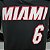 Regata Basquete NBA Miami Heat James 6 Preta Edição Jogador Silk - Imagem 7