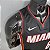 Regata Basquete NBA Miami Heat James 6 Preta Edição Jogador Silk - Imagem 3