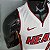 Regata Basquete NBA Miami Heat James 6 Branca Edição Jogador Silk - Imagem 6