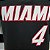 Regata Basquete NBA Miami Heat Oladipo 4 Preta Edição Jogador Silk - Imagem 6