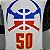 Regata Basquete NBA Denver Nuggets Gordon 50 Branca Edição Jogador Silk - Imagem 3