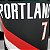 Regata Basquete NBA Portland Trail Blazers Roy 7 Preta Edição Jogador Silk - Imagem 5