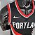 Regata Basquete NBA Portland Trail Blazers Roy 7 Preta Edição Jogador Silk - Imagem 6