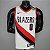 Regata Basquete NBA Portland Trail Blazers Lillard 0 Branca Edição Jogador Silk - Imagem 1