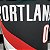 Regata Basquete NBA Portland Trail Blazers Lillard 0 Preta Edição Jogador Silk - Imagem 3