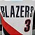 Regata Basquete NBA Portland Trail Blazers McCollum 3 Branca Edição Jogador Silk - Imagem 8