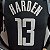 Regata Basquete NBA Houston Rockets Harden 12 Preta Edição Jogador Silk - Imagem 5