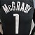 Regata Basquete NBA Houston Rockets McGrady 1 Preta Edição Jogador Silk - Imagem 3