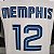 Regata Basquete NBA Memphis Grizzlies Morant 12 Branca Edição Jogador Silk - Imagem 5