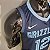 Regata Basquete NBA Memphis Grizzlies Morant 12 Azul escuro Edição Jogador Silk - Imagem 7