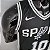 Regata Basquete NBA San Antonio Spurs Derozan 10 Preta Edição Jogador Silk - Imagem 8