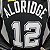 Regata Basquete NBA San Antonio Spurs Aldridge 12 Preta Edição Jogador Silk - Imagem 6