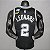 Regata Basquete NBA San Antonio Spurs Leonard 2 Preta Edição Jogador Silk - Imagem 2
