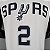 Regata Basquete NBA San Antonio Spurs Leonard 2 Branca Edição Jogador Silk - Imagem 9