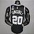 Regata Basquete NBA San Antonio Spurs Ginobili 20 Preta Edição Jogador Silk - Imagem 2