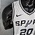 Regata Basquete NBA San Antonio Spurs Ginobili 20 Branca Edição Jogador Silk - Imagem 4