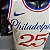 Regata Basquete NBA Philadelphia 76ers Simmons 25 Edição Limitada Bege Jogador Silk - Imagem 4