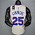 Regata Basquete NBA Philadelphia 76ers Simmons 25 Edição bônus Bege Jogador Silk - Imagem 2