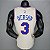 Regata Basquete NBA Philadelphia 76ers Iverson 3 Edição Bônus Bege Jogador Silk - Imagem 2
