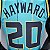 Regata Basquete NBA Charlotte Hornets Hayward 20 Verde Edição Jogador Silk - Imagem 9