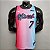 Regata Basquete NBA Miami Heat Dragic 7 Rosa E Azul Edição Jogador Silk - Imagem 1