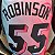 Regata Basquete NBA Miami Heat Robinson 55 Rosa E Azul Edição Jogador Silk - Imagem 4